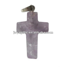 Colgante Amethyst de la cruz de la piedra preciosa